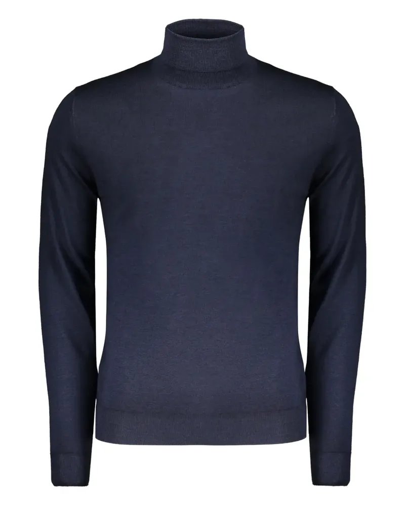 MOORER Todi-WS5 Pullover mit Rollkragen - Blau Blau