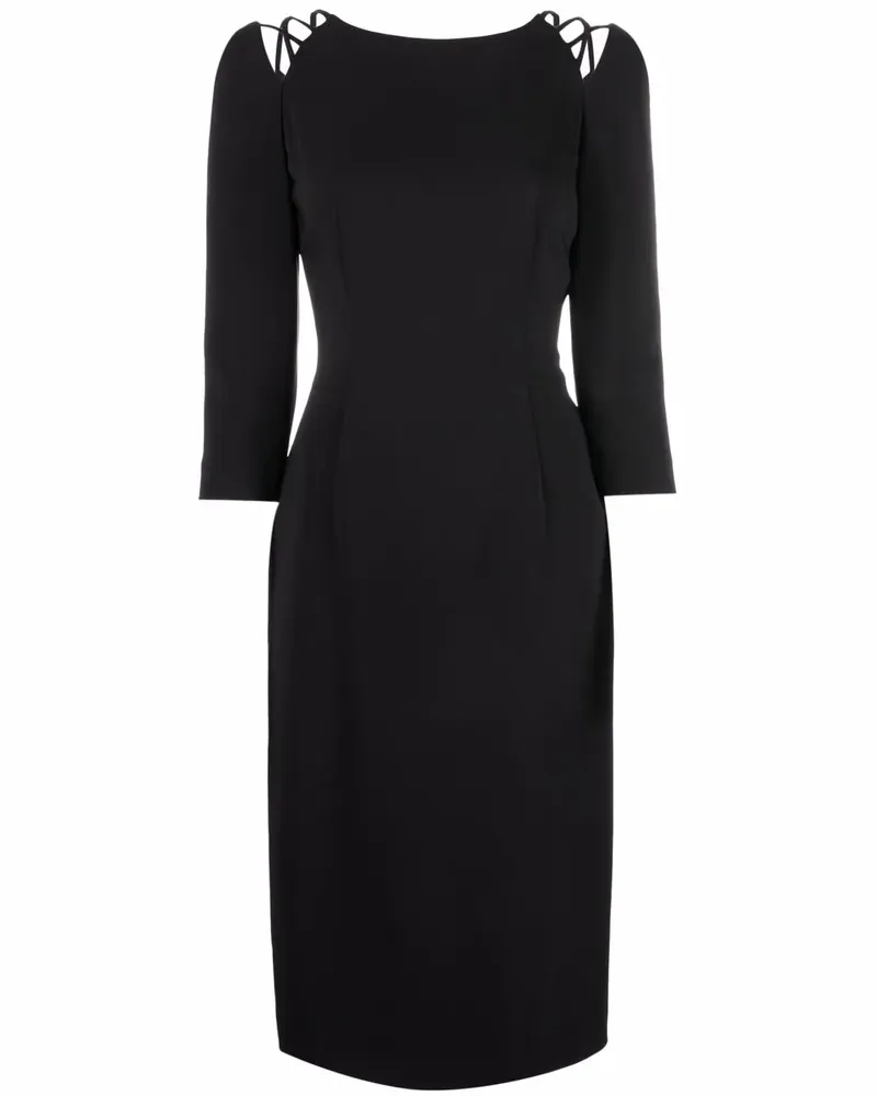 Alberta Ferretti Kleid mit Cut-Out - Schwarz Schwarz