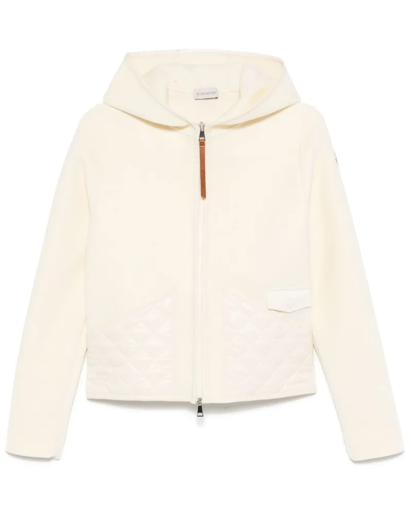 Moncler Hoodie aus Fleece - Weiß Weiß