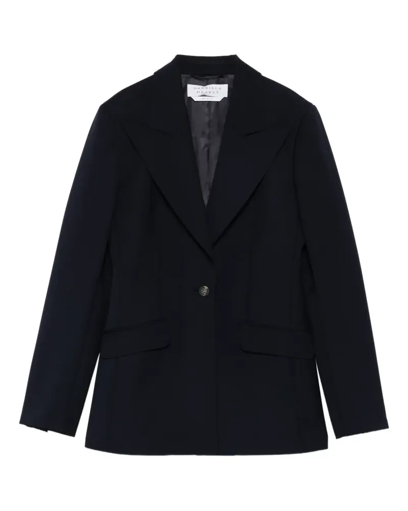 Gabriela Hearst single-breasted blazer - Blau Blau