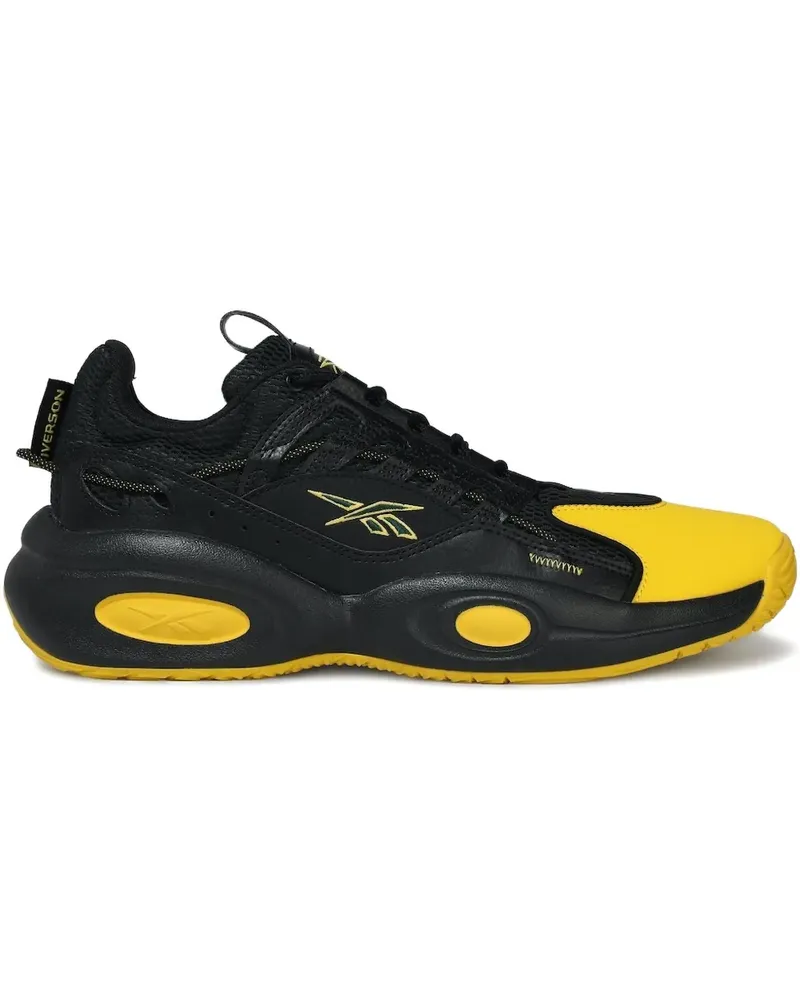 Reebok Solution Mid "Core Black/Toxic Yellow" Sneakers - Schwarz Schwarz