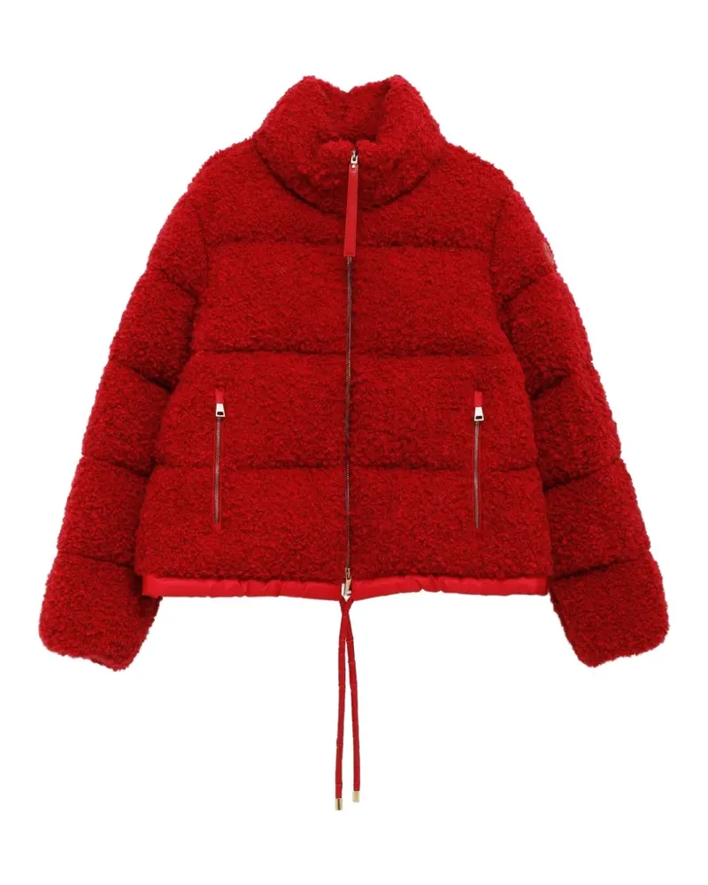 Moncler Gesteppte Trascendance Jacke aus Shearling - Rot Rot