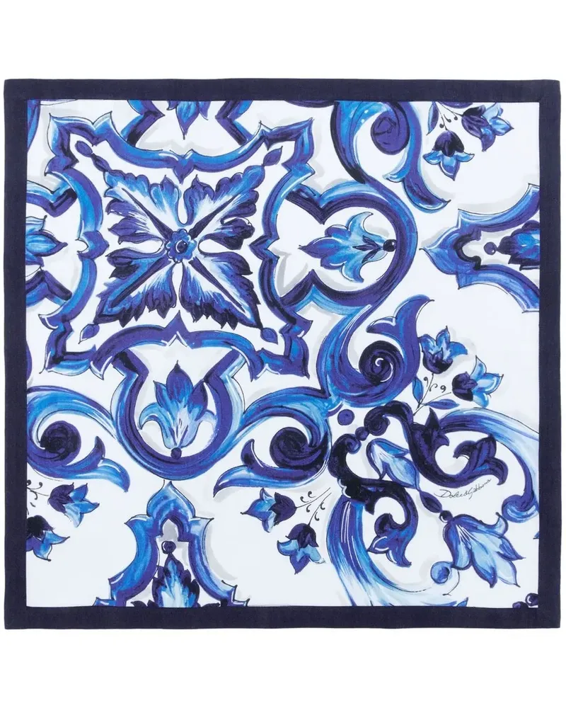 Dolce & Gabbana Servietten aus Leinen (2er-Set) - Blau Blau