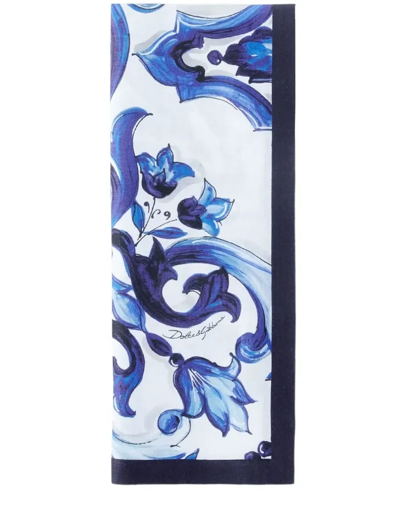 Dolce & Gabbana Servietten aus Leinen (2er-Set) - Blau Blau