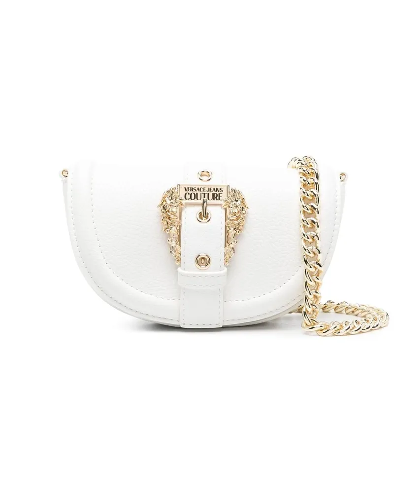 Versace Jeans Schultertasche mit Schnalle - Weiß Weiß
