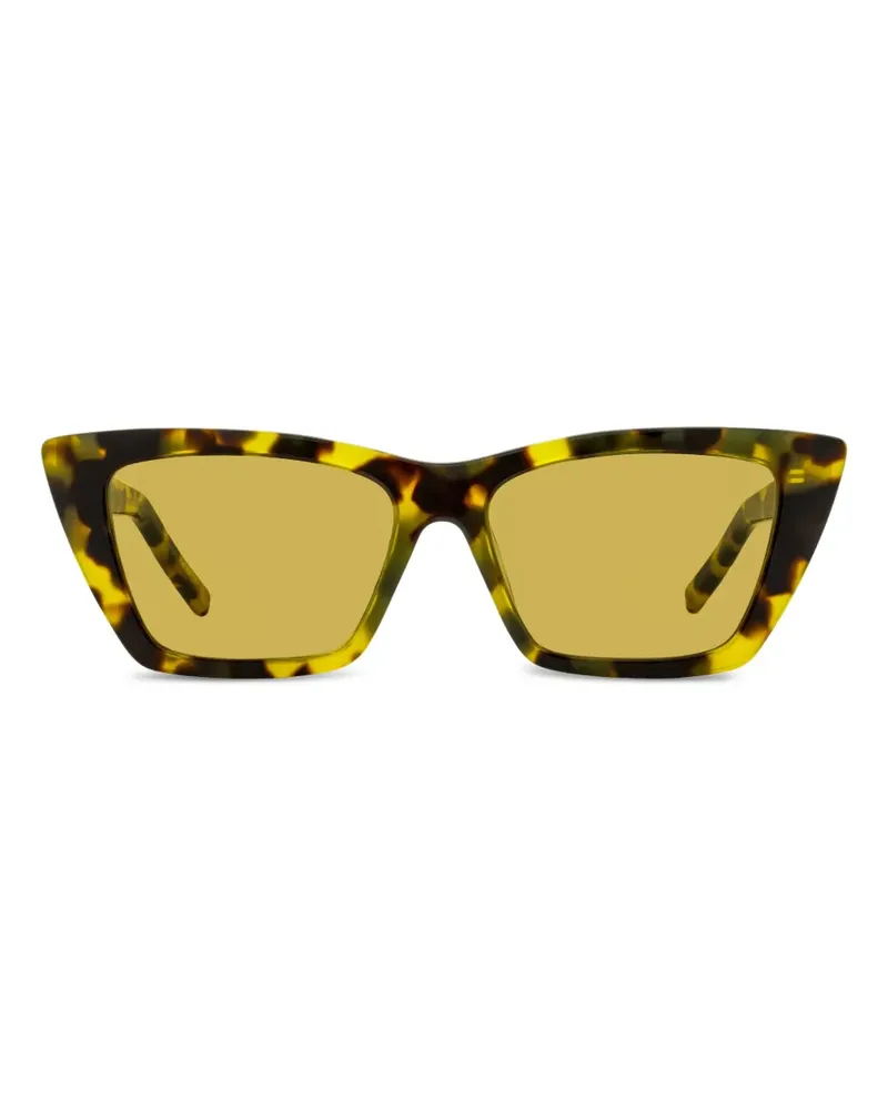 Saint Laurent SL 276 Mica Cat-Eye-Sonnenbrille in Schildpattoptik - Braun Braun