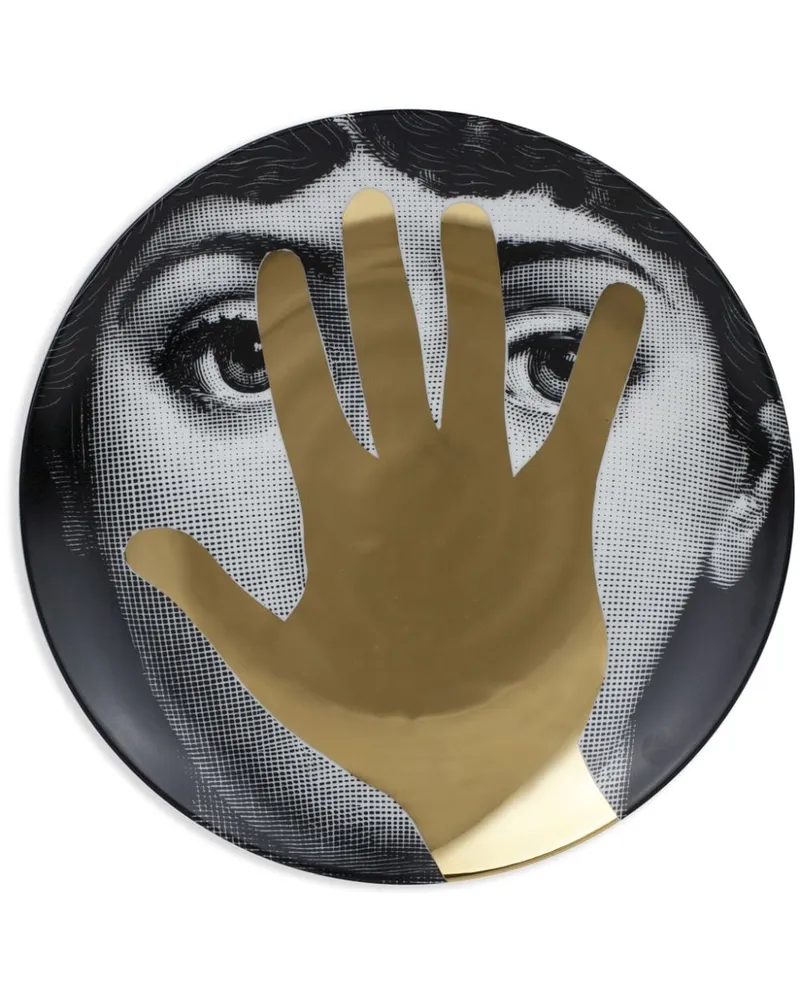 Fornasetti Tema E Variazioni N16 Wanddekoration 26mm Schwarz