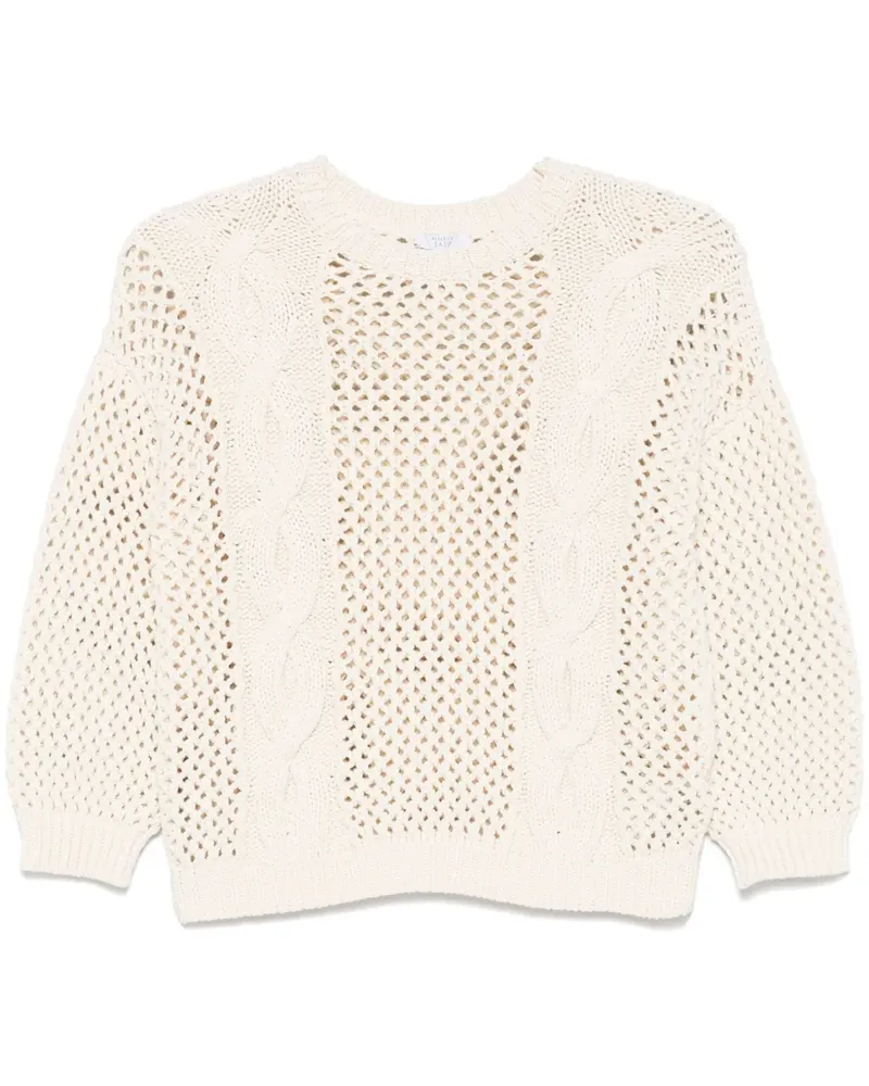 Peserico Pullover mit Trikotmuster - Nude Nude