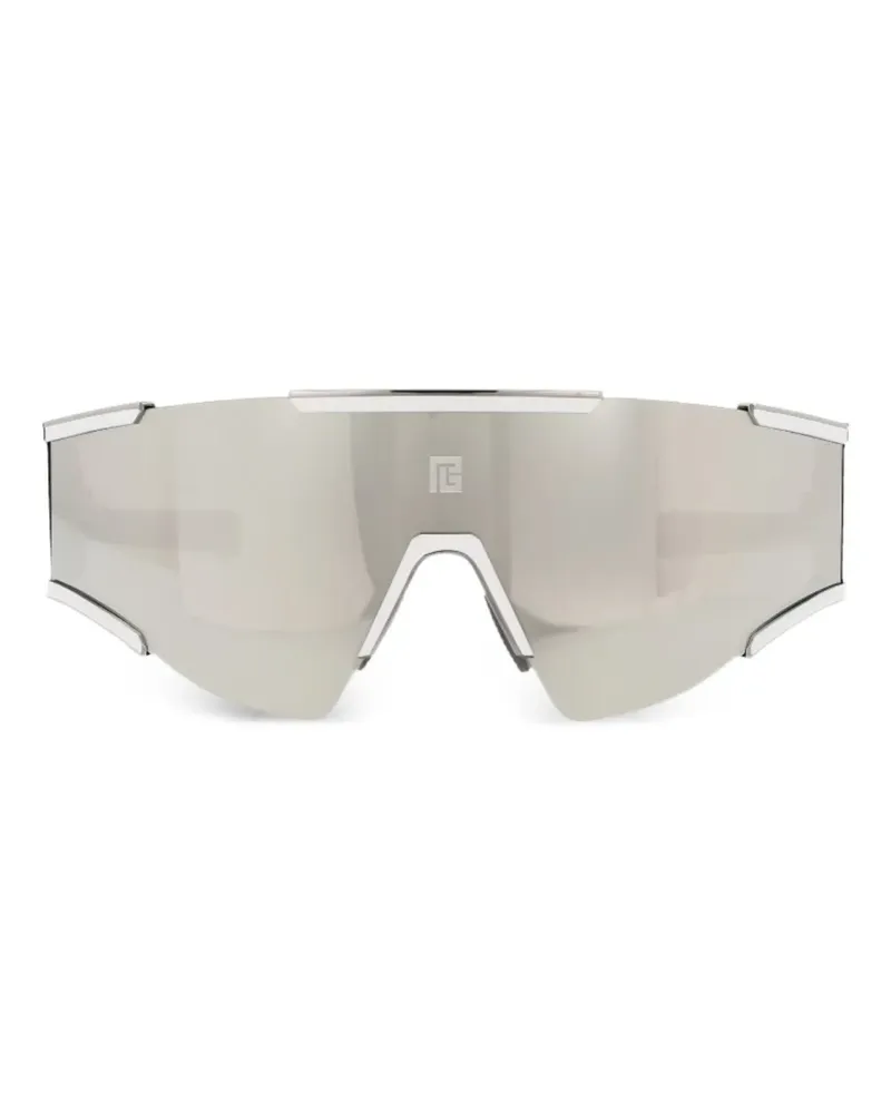 Balmain Fletche Sonnenbrille mit Shield-Gestell - Silber Silber
