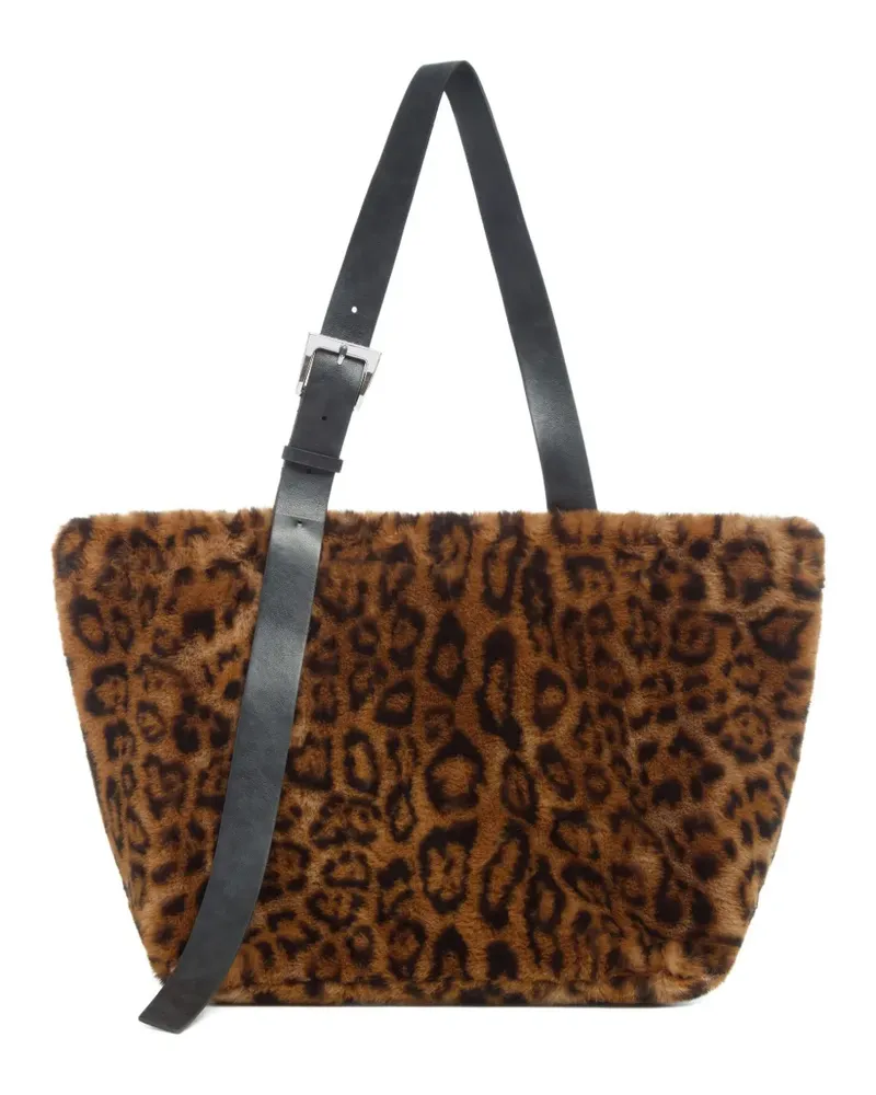APPARIS Esti leopard tote bag - Braun Braun