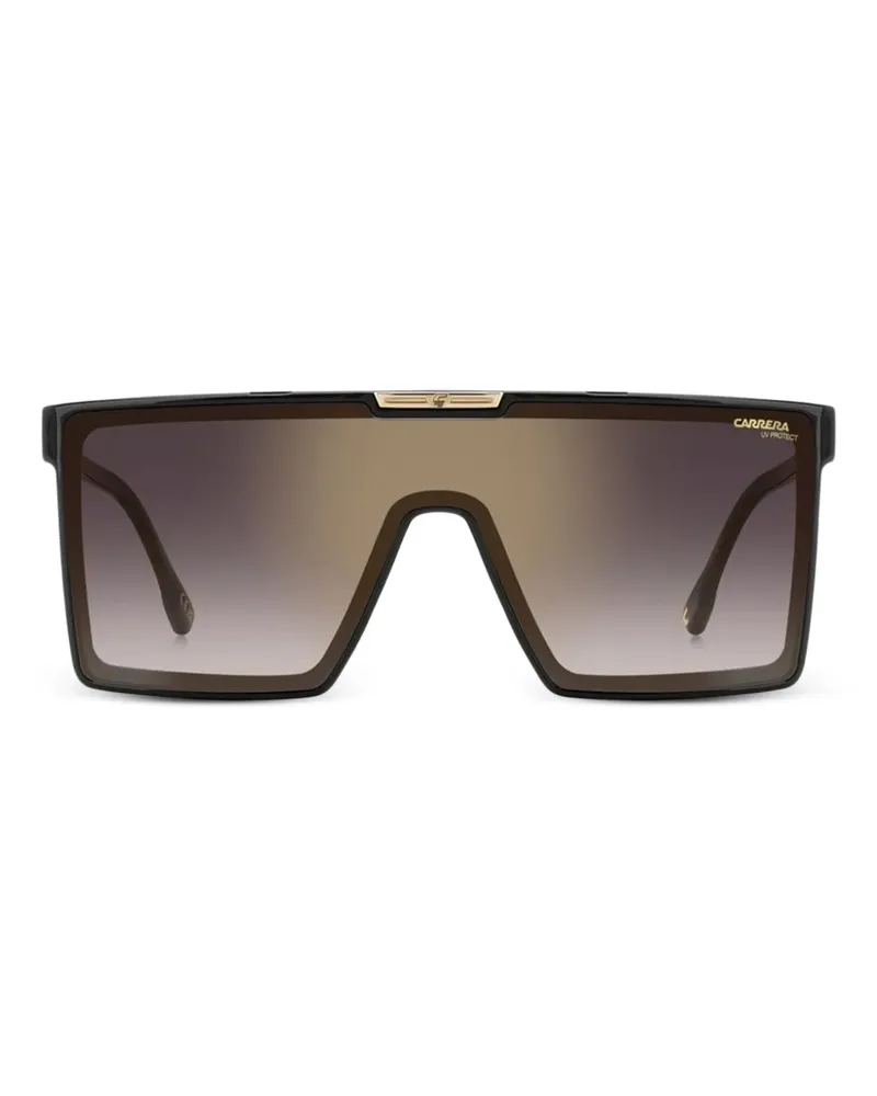 Carrera Victory Sonnenbrille mit Shield-Gestell - Schwarz Schwarz