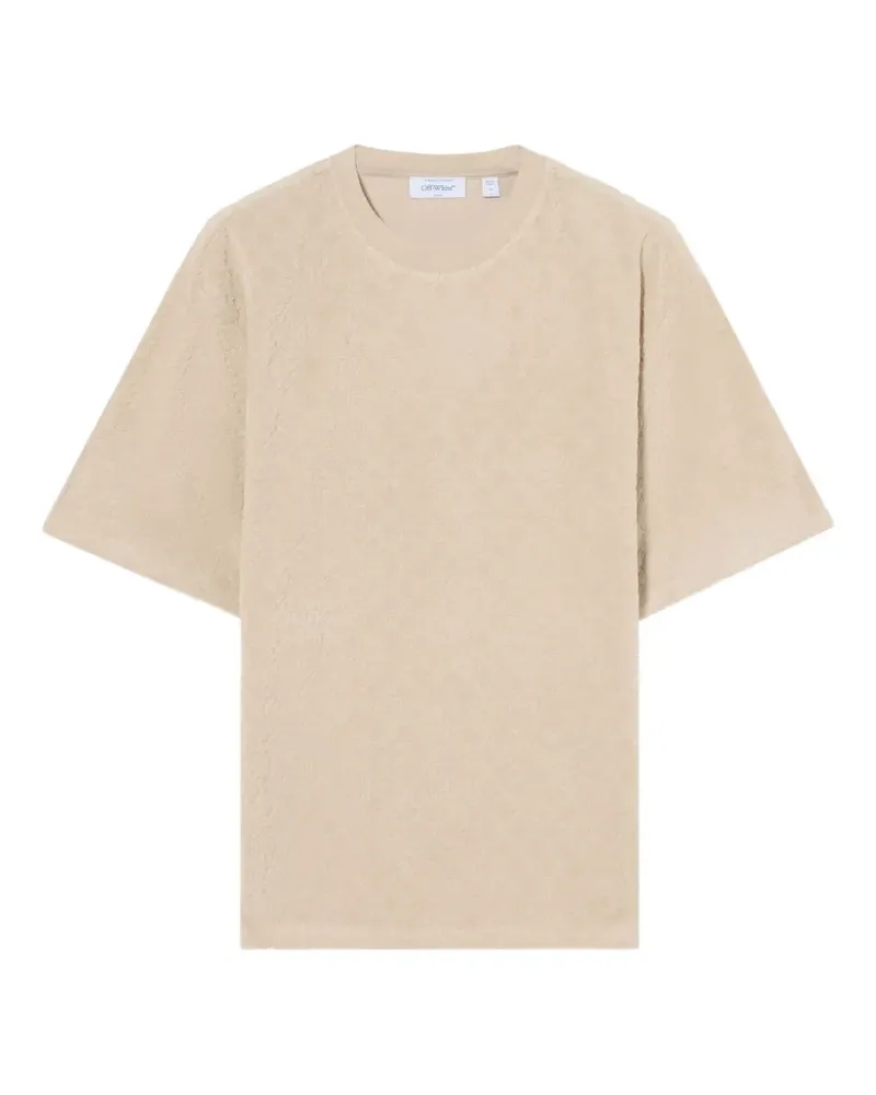OFF-WHITE Off Arrow T-Shirt aus Frottee - Nude Nude