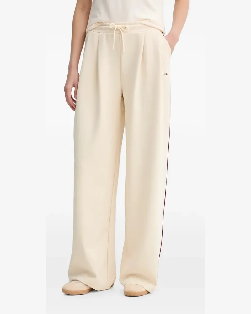 Guess side-stripe track pants - Nude Nude