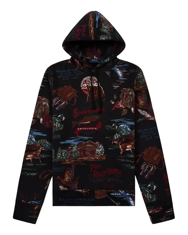 Ralph Lauren sportsman graphic hoodie - Schwarz Schwarz