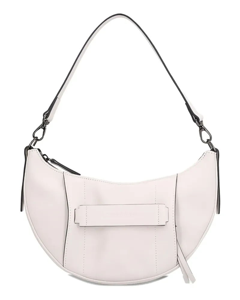 Longchamp Schultertasche aus Leder - Weiß Weiß