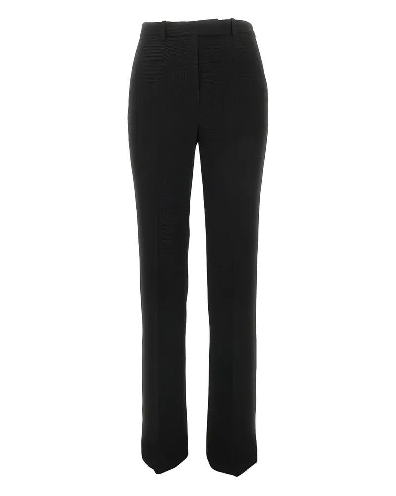 Emporio Armani textured trousers - Schwarz Schwarz