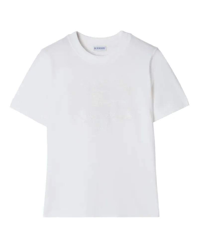 Burberry T-Shirt mit Knight-Stempel - Weiß Weiß