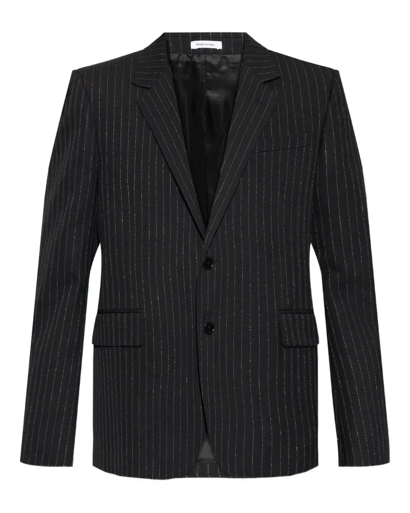 Alexander McQueen pinstriped blazer - Schwarz Schwarz