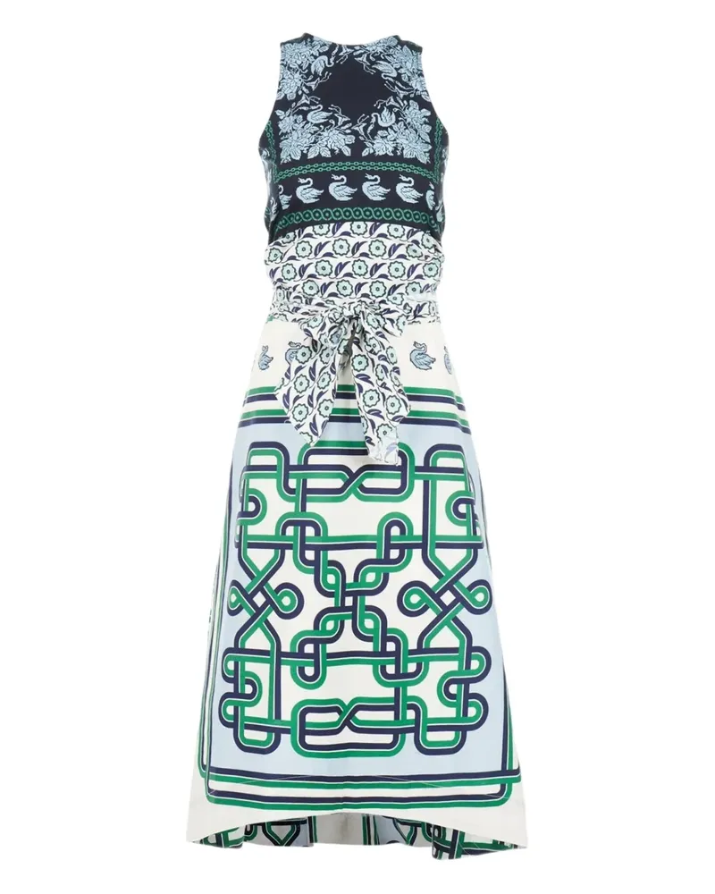 Biyan Maxikleid mit Bindegürtel - Blau Blau