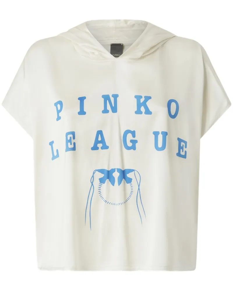 Pinko T-Shirt mit Print - Weiß Weiß