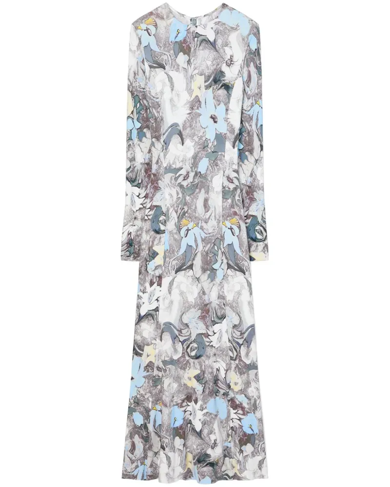 Tory Burch Midikleid mit Print - Blau Blau