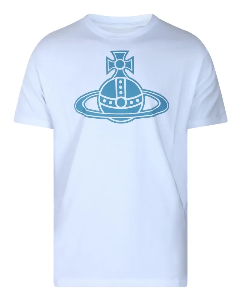 Vivienne Westwood T-Shirt mit Orb-Verzierung - Blau Blau