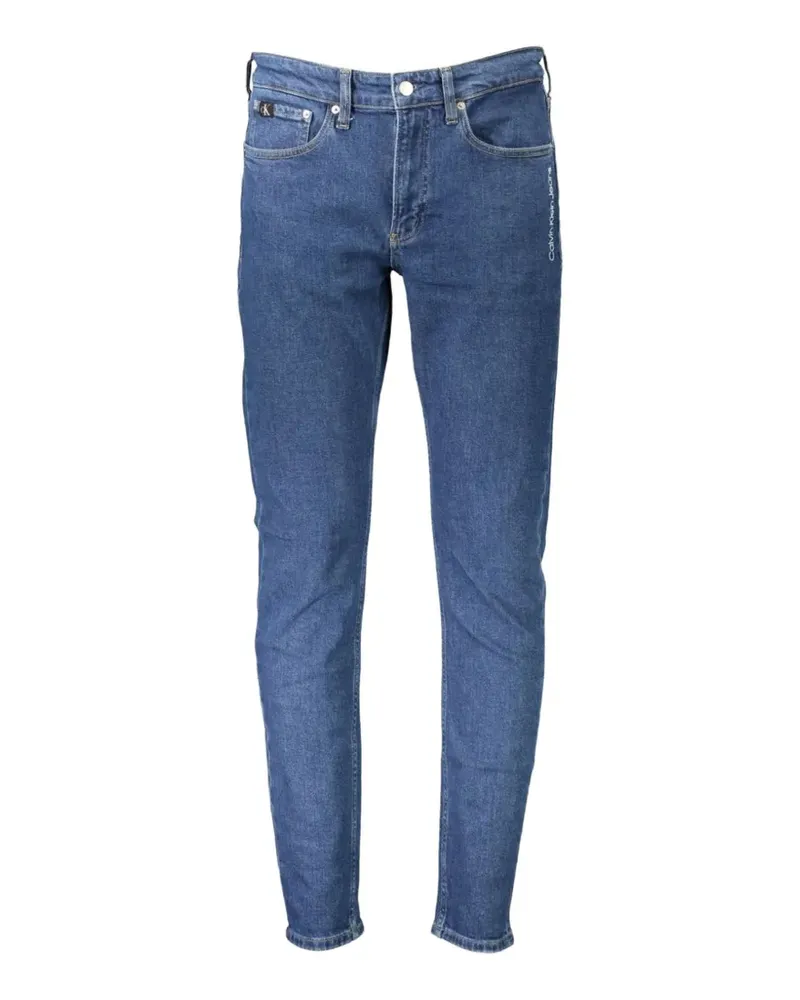 Calvin Klein logo-patch jeans - Blau Blau