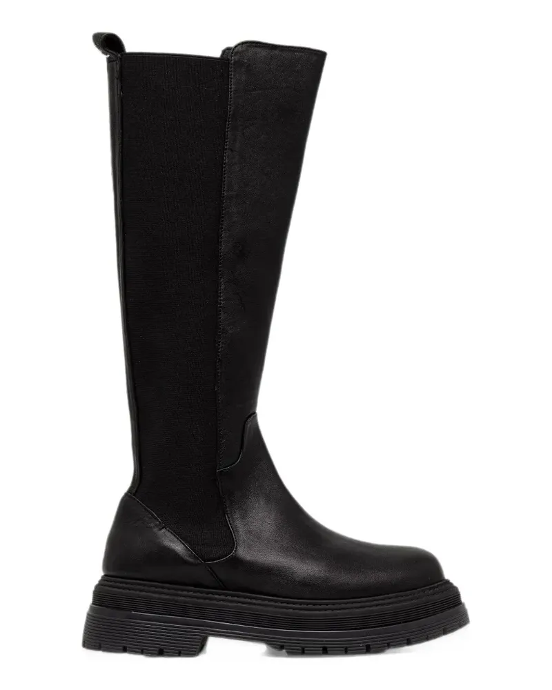 Patrizia Pepe chunky-sole elasticated-panel boots - Schwarz Schwarz
