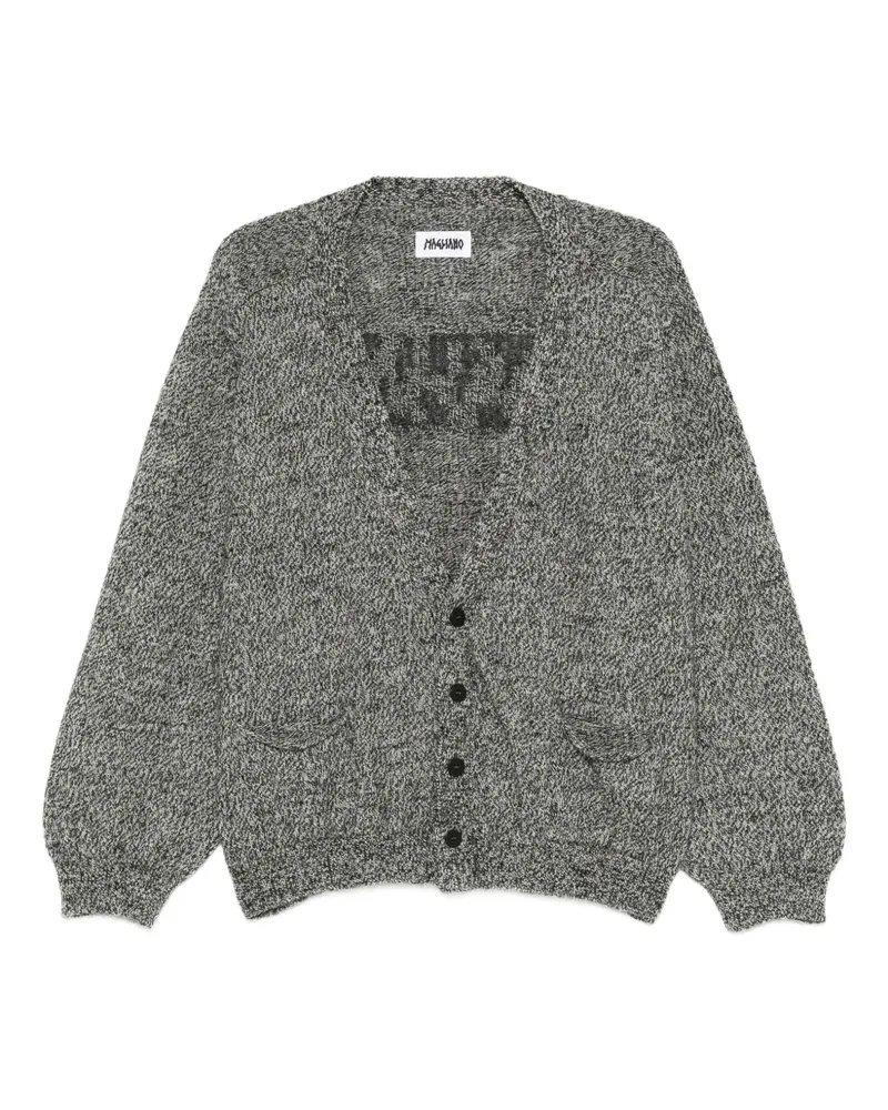 Magliano Melierter Cardigan mit Knöpfen - Schwarz Schwarz