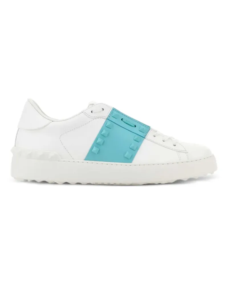 Valentino Garavani Rockstud Untitled Sneakers aus Kalbsleder mit farblich abgestimmten Nieten - Weiß Weiß