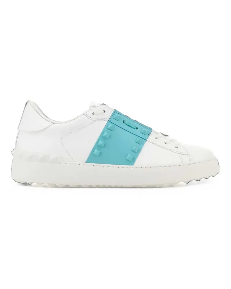 Valentino Garavani Rockstud Untitled Sneakers aus Kalbsleder mit farblich abgestimmten Nieten - Weiß Weiß