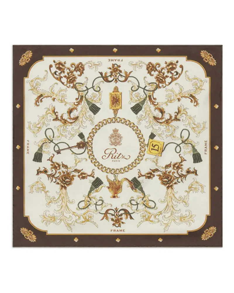 Frame Denim x Ritz Paris printed scarf - Nude Nude