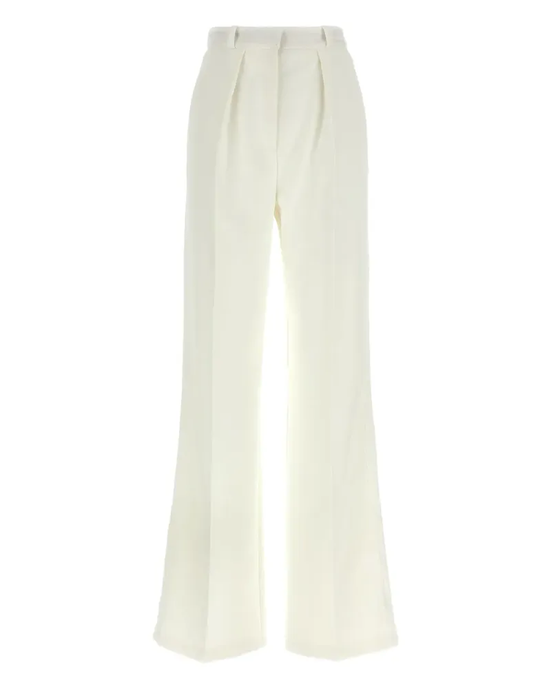 Elisabetta Franchi Plissierte Hose - Weiß Weiß
