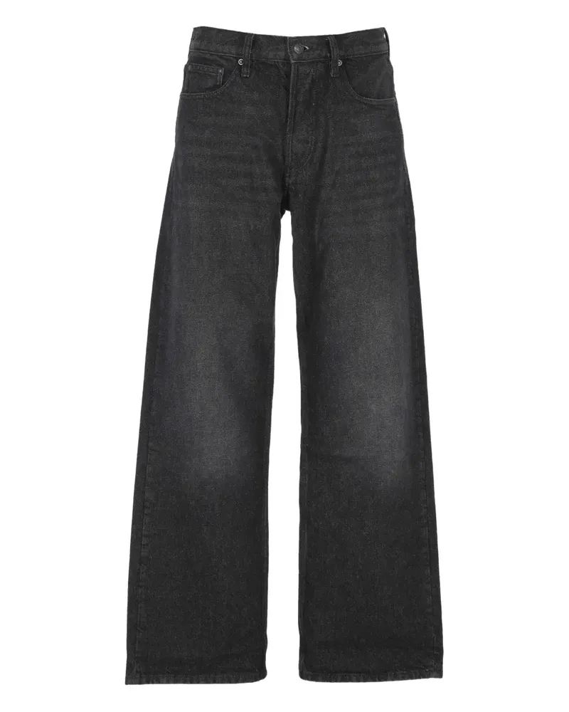 Applied Art Forms washed-effect wide-leg jeans - Schwarz Schwarz