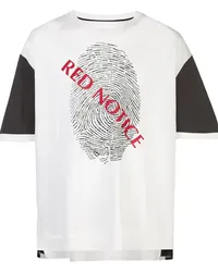 Mostly Heard Rarely Seen T-Shirt mit "Red Notice"-Print Weiß