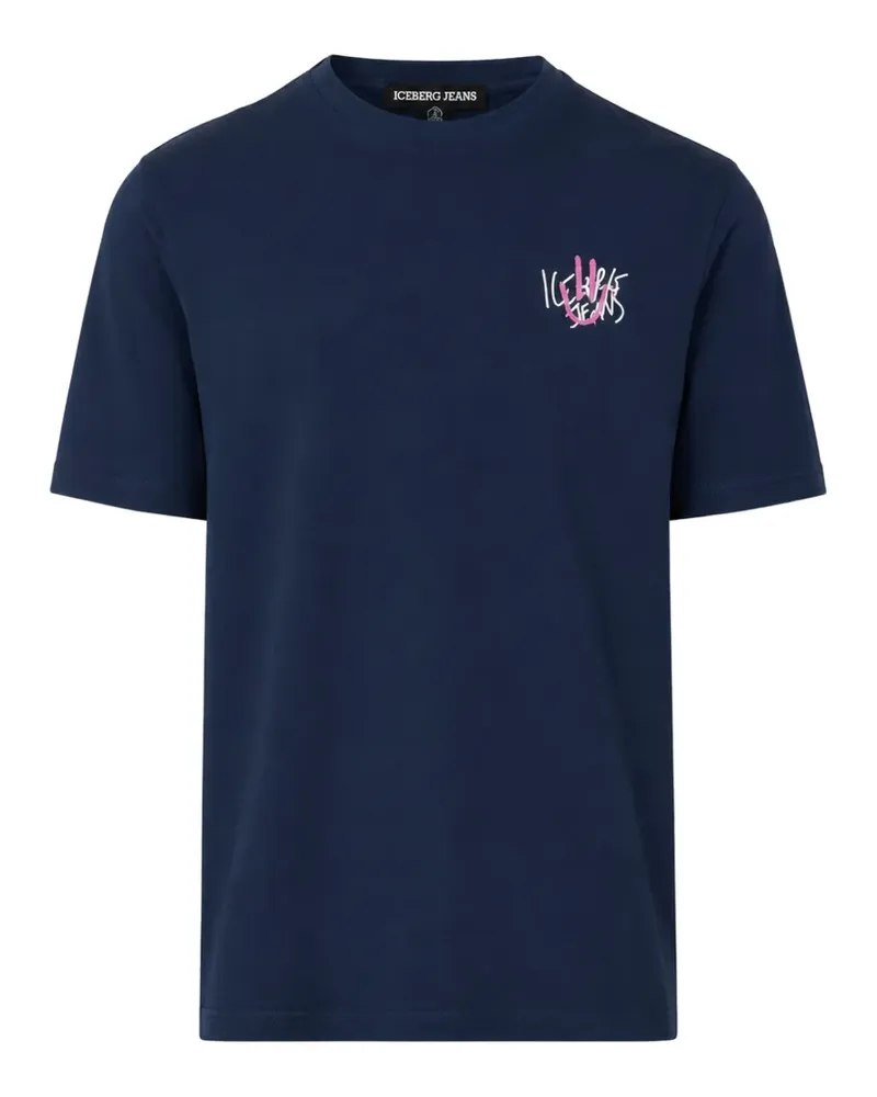 Iceberg graphic-print T-shirt - Blau Blau