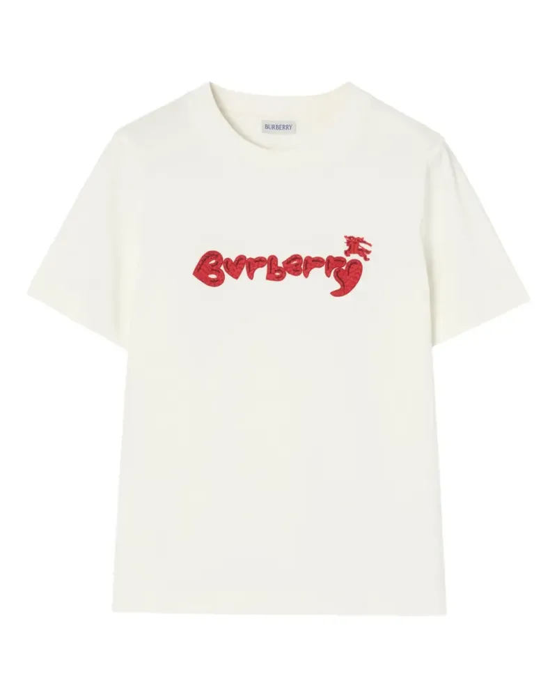 Burberry heart logo cotton T-shirt - Weiß Weiß