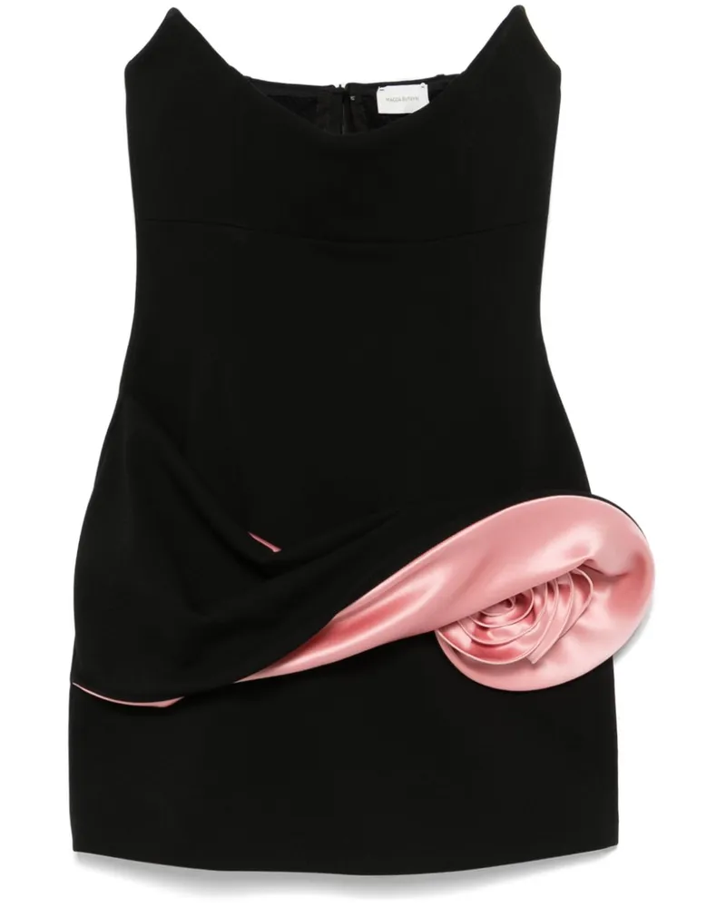 Magda Butrym Schulterfreies Minikleid - Schwarz Schwarz