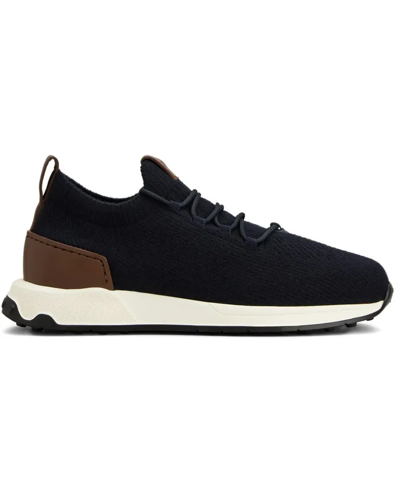 TOD'S Sneakers in Strickoptik - Schwarz Schwarz