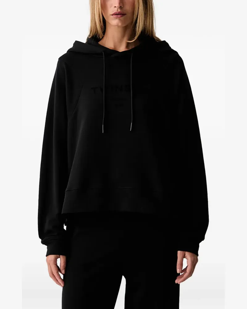 Twin-Set Jumpsuit mit Logo-Stickerei - Schwarz Schwarz