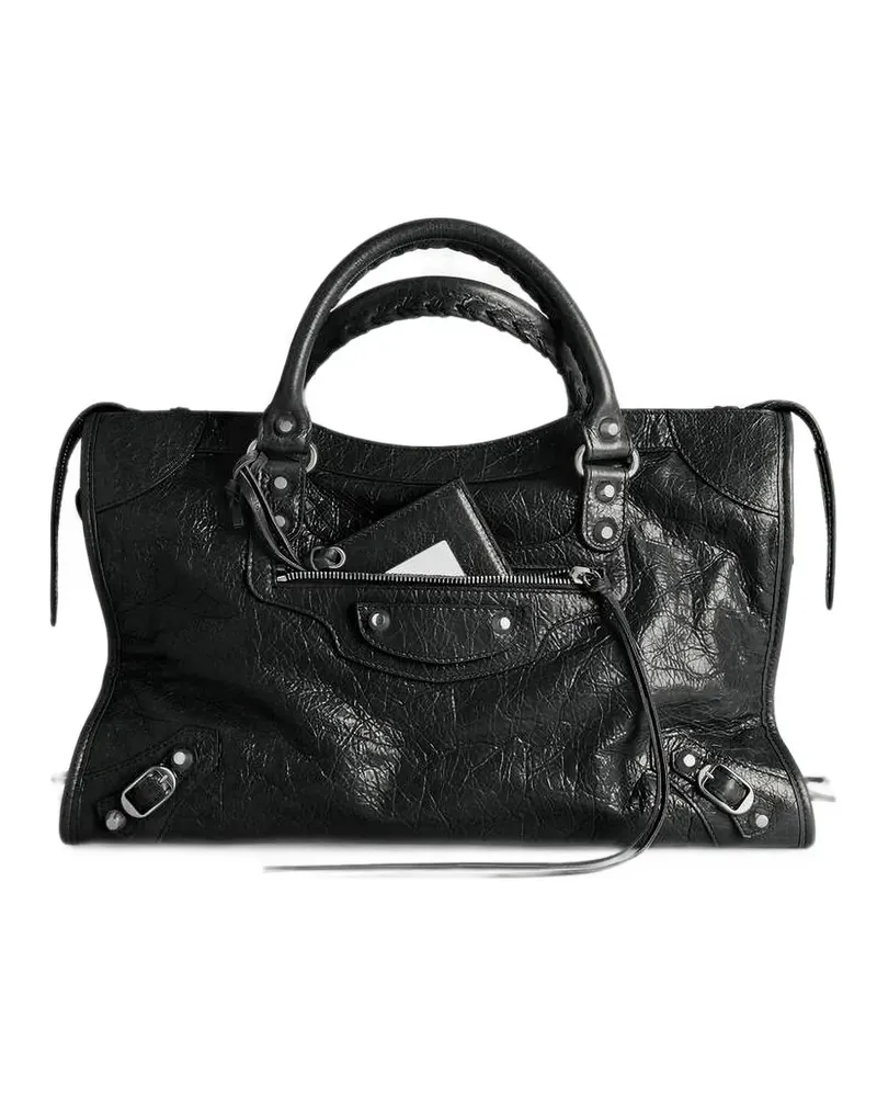 Balenciaga Mittelgroße Le City Tote Bag - Schwarz Schwarz