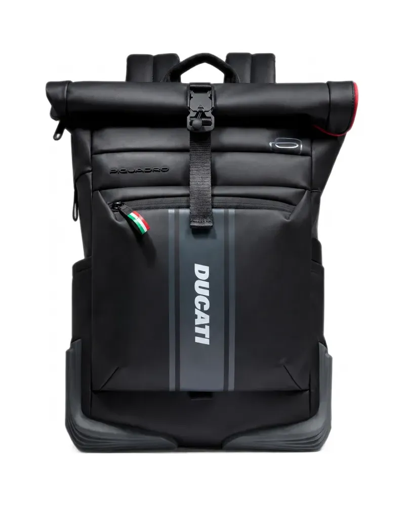 Piquadro x Ducati Commute Rucksack - Schwarz Schwarz