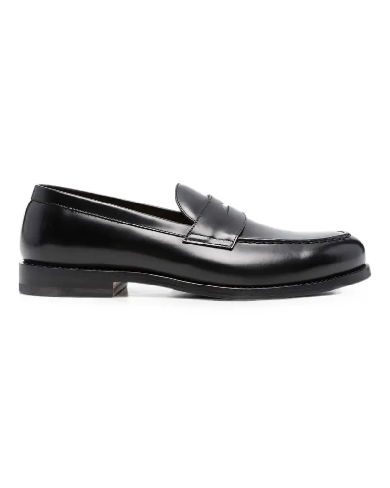 Henderson leather penny loafers - Schwarz Schwarz