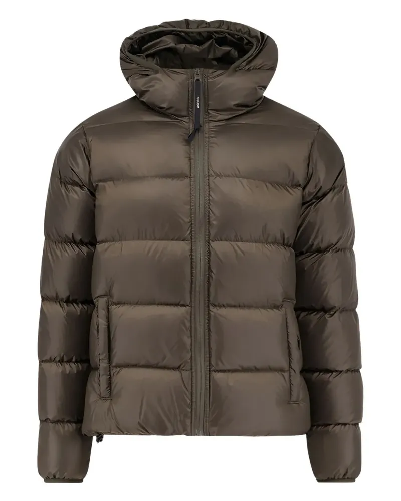 ASPESI zip-up hooded jacket - Braun Braun