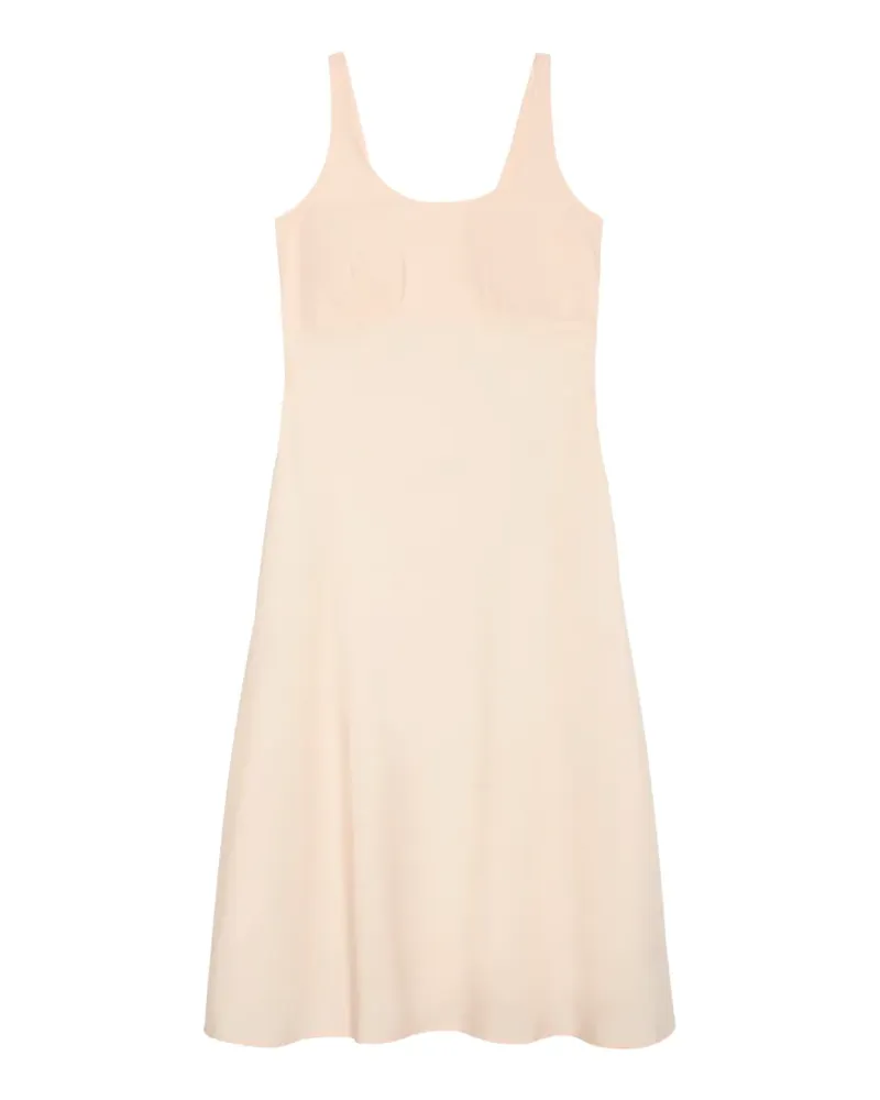 Calvin Klein ruched-bust A-line midi dress - Nude Nude