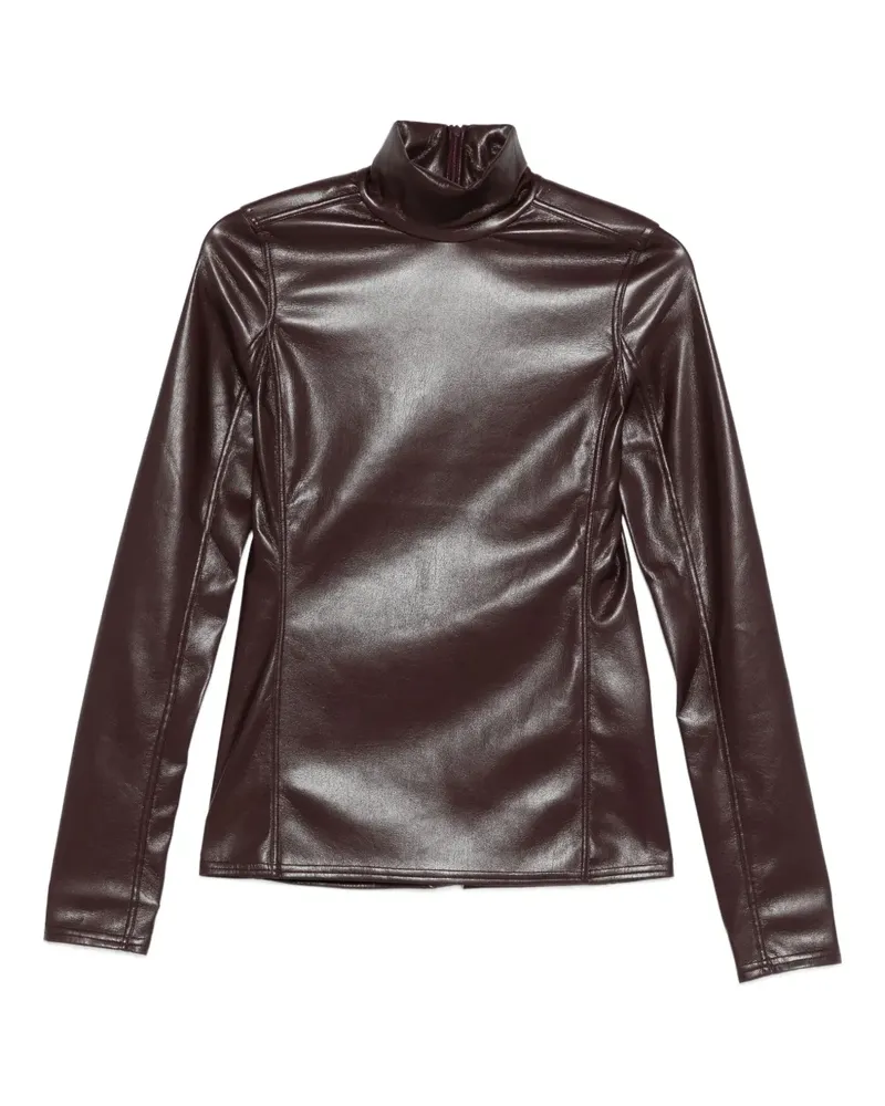 Paco Rabanne Oberteil mit Stehkragen - Violett Violett