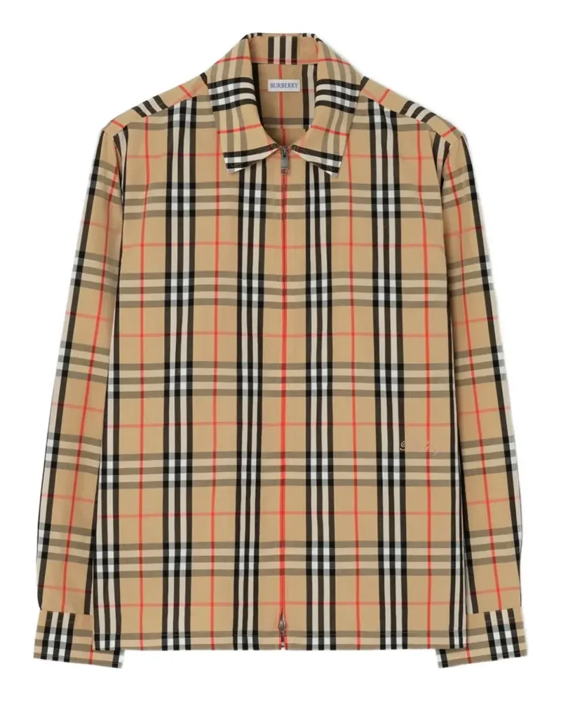Burberry Karierte Hemdjacke - Nude Nude