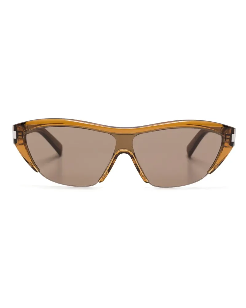 Saint Laurent Sonnenbrille mit Cat-Eye-Gestell - Braun Braun