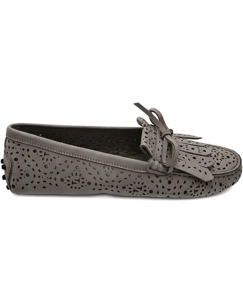 TOD'S Loafer mit Laser-Cuts - Grau Grau