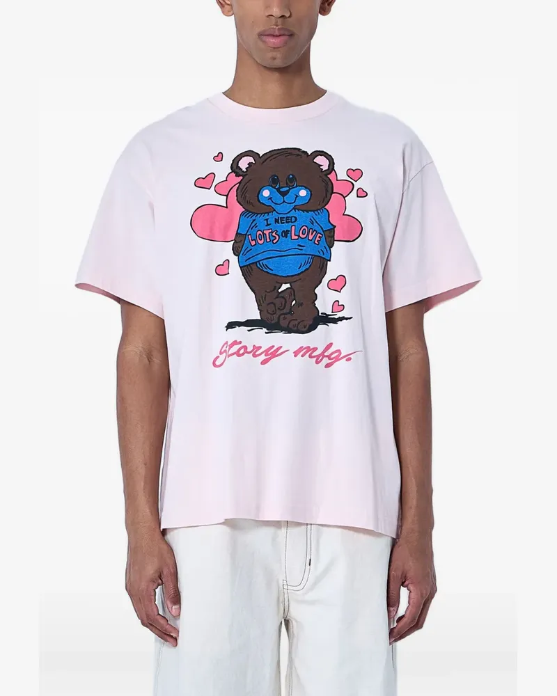 STORY mfg. Grateful T-shirt - Rosa Rosa
